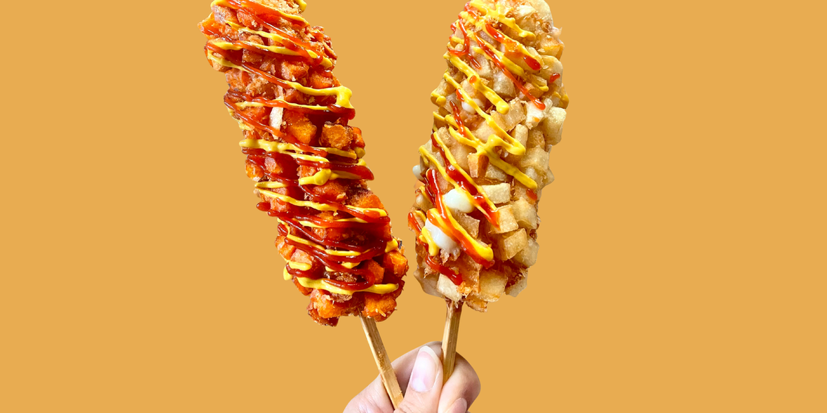 Korean Rice Hotdogs
